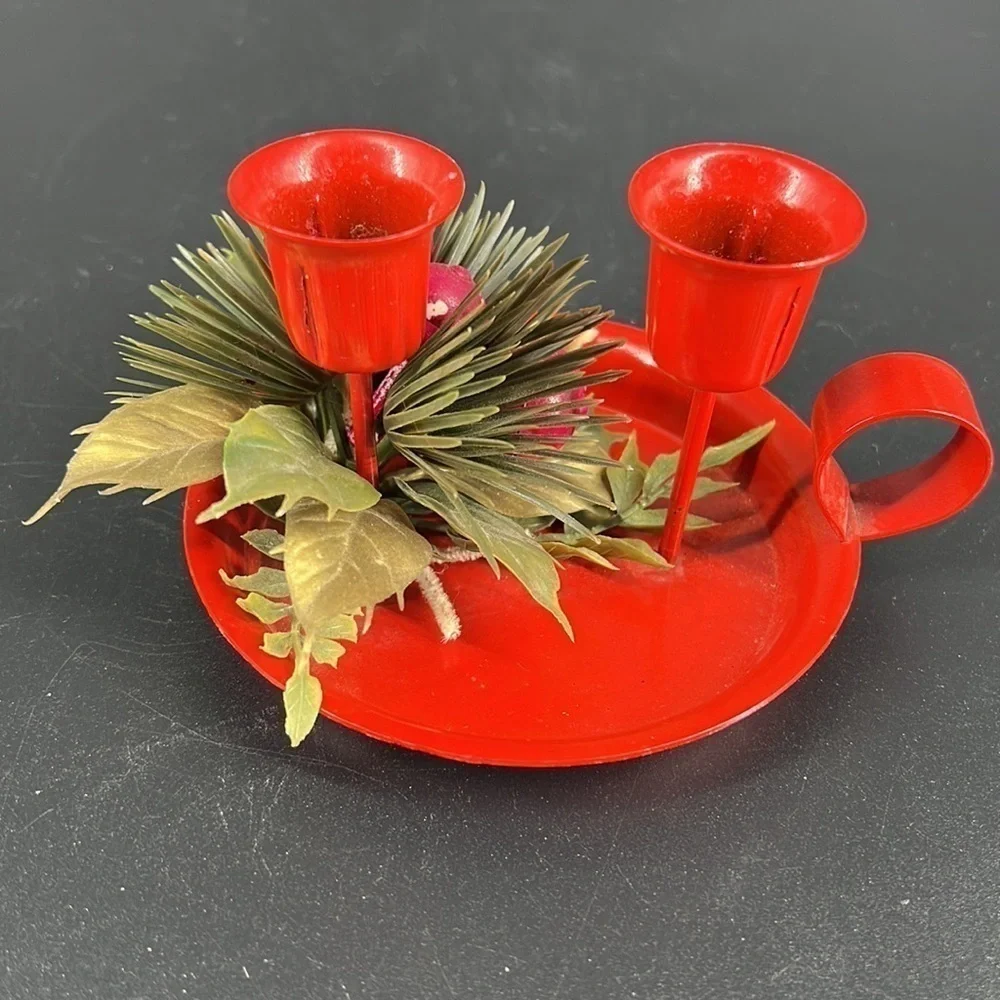 Vintage Enamel Candle Holder